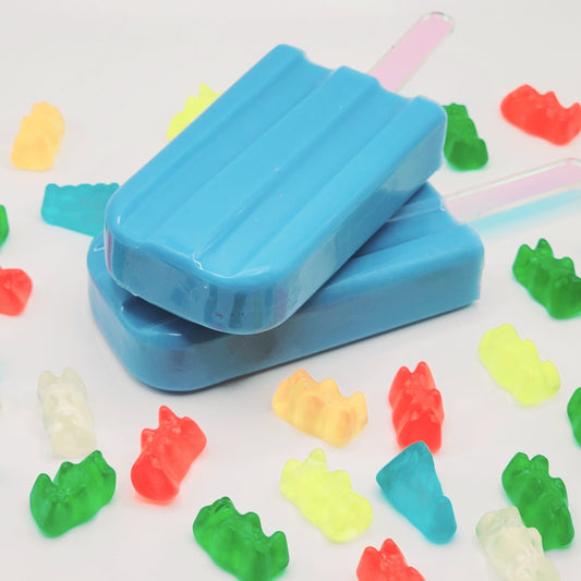 Blue Slushie Gummy Bear Popsicle